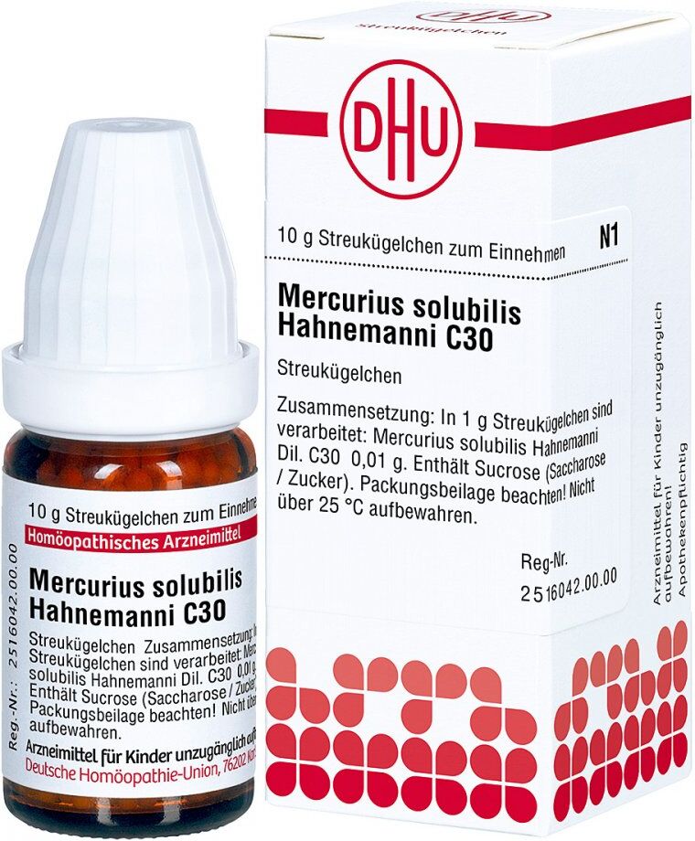 DHU Mercurius Solub. C30 Globuli Hahnemann 10g
