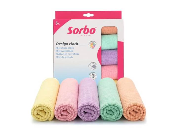 Sorbo Unicorn Microvezeldoeken Set van 5, 40 x 40 cm, Wasbaar voor Thuis