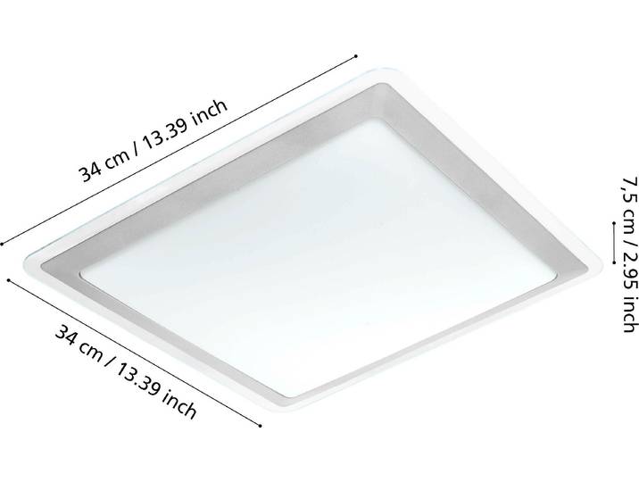 Eglo Plafonnier Competa LED 22W blanc