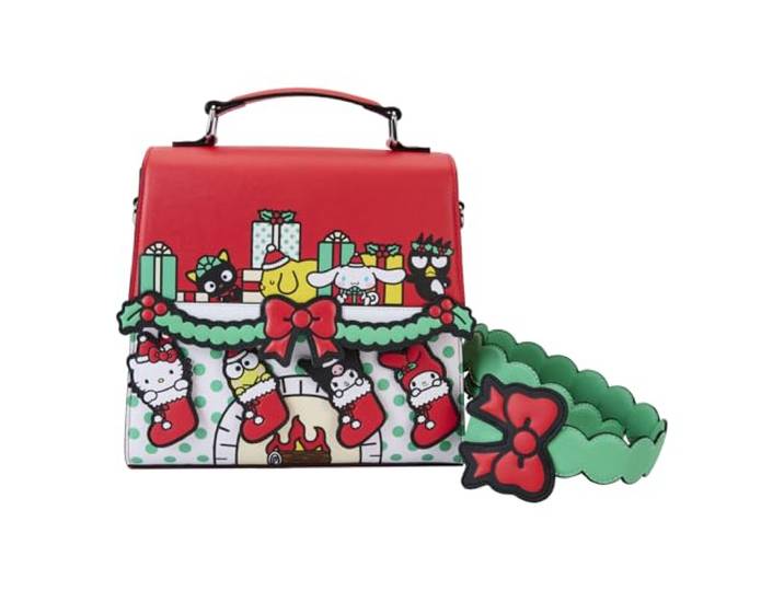 Loungefly Sanrio Hello Kitty and Friends kerstkous geschenken crossbody tas, multi, Crossbody