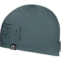 ORTOVOX Herren 120 TEC LOGO BEANIE, Größe ONE SIZE in Blau Blau