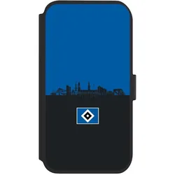 Nivocase Klapphülle für Apple iPhone 11 Handyhülle aus Kunst Leder NIVOflip schwarz HSV Hamburg Skyline (Apple iPhone 11), Smartphone Hülle, Schwarz