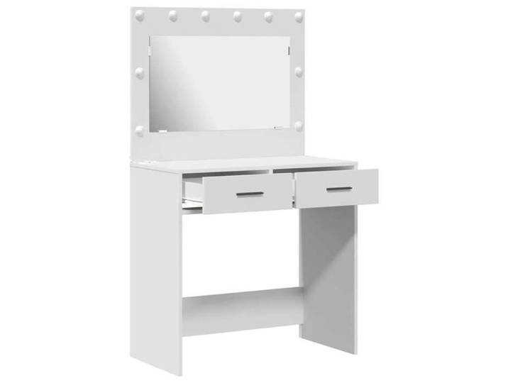 Black Week  Coiffeuse pour Femmes - BURKE - Blanc 78.5x41x135 cm - Bois d'ingénierie CC222