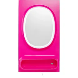 KARE X KARIM RASHID LED-Wandspiegel Aero LED Glas Pink
