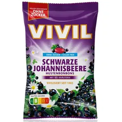 VIVIL® Schwarze Johannisbeere ohne Zucker Bonbons