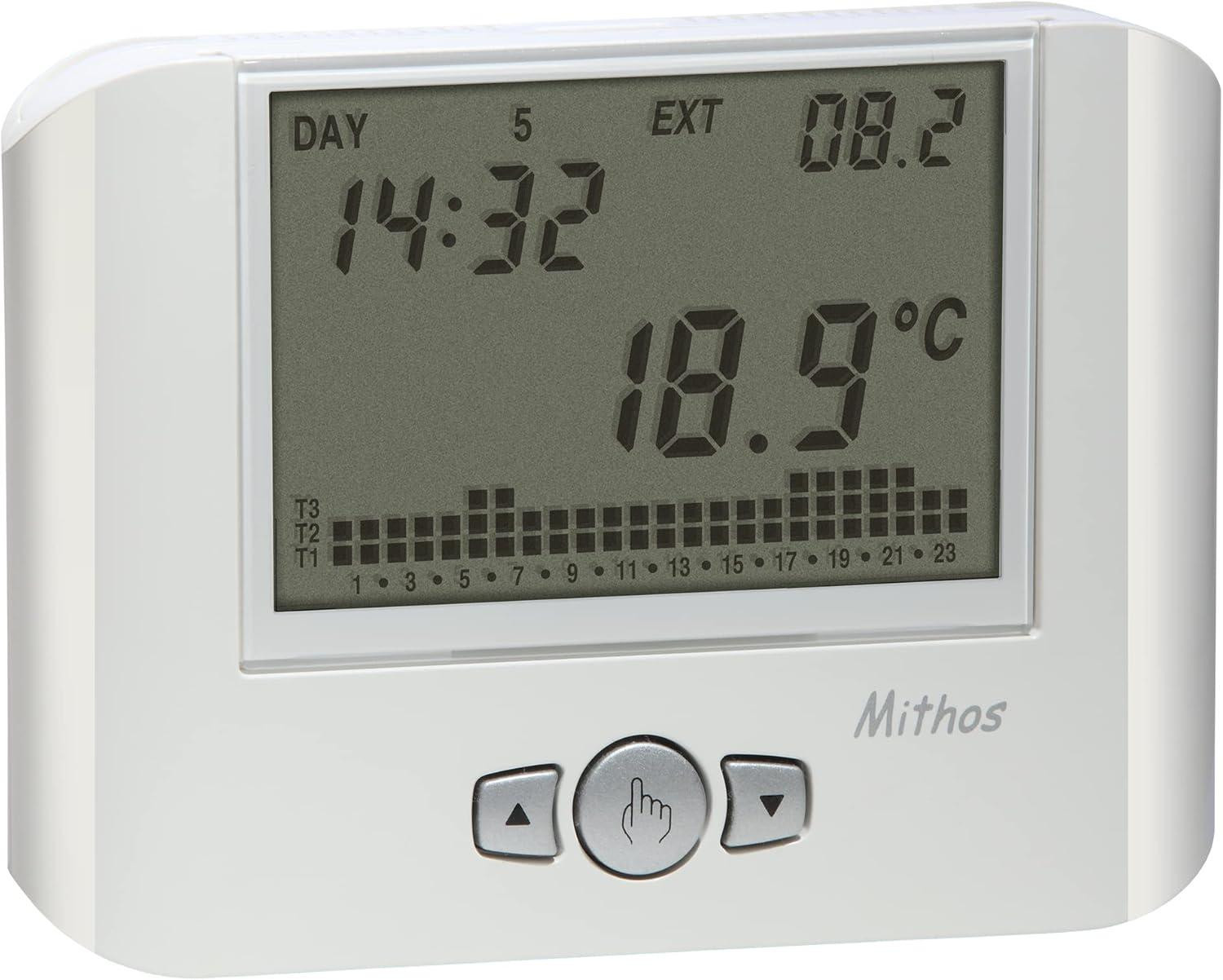 Vemer VE328100 MITHOS Wandthermostaat met wekelijkse programmering op batterijen