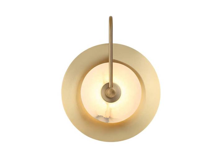 Viokef Wandleuchte Samira, messing / gold, für Wohn- / Esszimmer, Metall