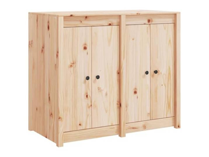 HKTMGDNG Outdoor Küchenschrank MEPPEL Massivholz Kiefer 106x55x92cm Stabiler Beistellschrank aus unbehandelter Kiefer für Garten und Terrassenbereich mit großer Ablagefläche.