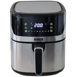 Noveen Heissluftfritteuse AF550 6 5 l 1600 W Schwarz Silber, Fritteuse, Schwarz