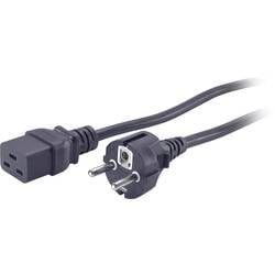 APC Strom Anschlusskabel [1x Kaltgeräte-Buchse C19 - 1x Schutzkontakt-Stecker] 2.50 m Schwarz AP9875