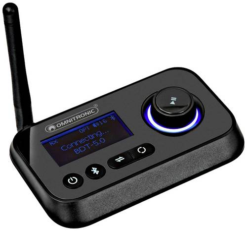 Omnitronic BDT-5.0 Bluetooth Musik-Sender/Empfänger Bluetooth Version: 5.0 30 m