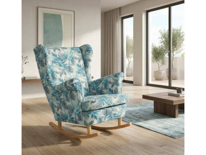 Family Meble Schaukelsessel Ari Flowers – skandinavischer Sessel – Variante M 118
