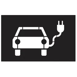 Kunststoff-Sprühschablone - Parkplatz für Elektrofahrzeuge