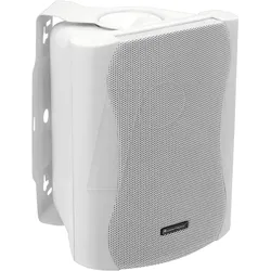 OMNI 11036715 - Passives 2-Wege-Lautsprecherpaar mit Halterung, 40 W, weiß
