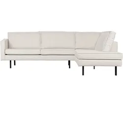 Ecksofa Rodeo aus Boucle, modern und komfortabel, Rechtsausführung, Farbe Natur, elegantes Design