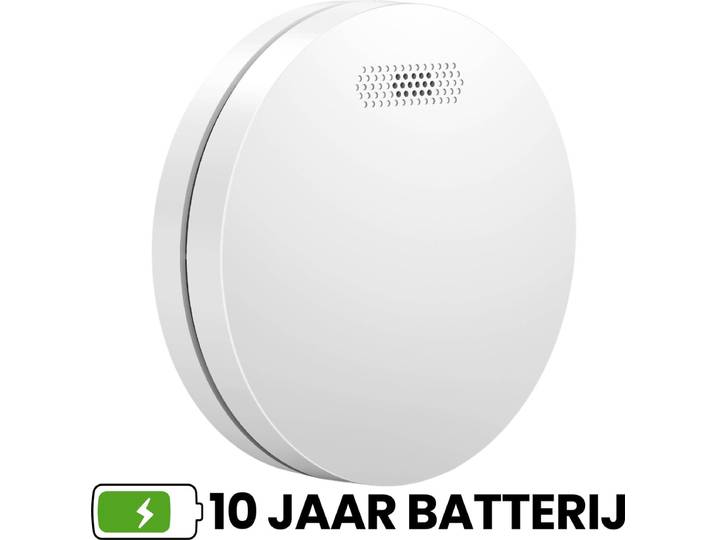 Aroha Safety Pro Rookmelder - 10 jaar batterij & sensor - Extra dun design rookmelder\, brandmelder per stuk