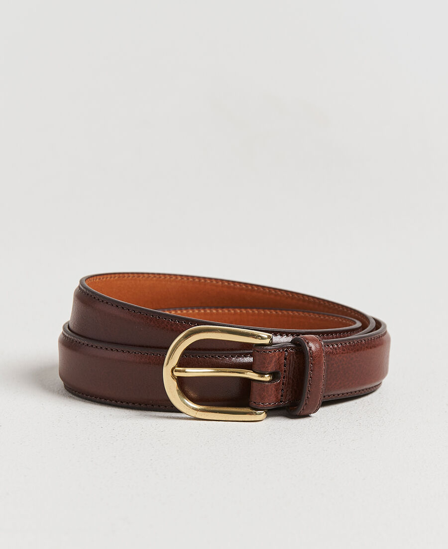 Kamakura Shirts Vintage Ivy Horseshoe Buckle Belt  Brown men 90 Brun