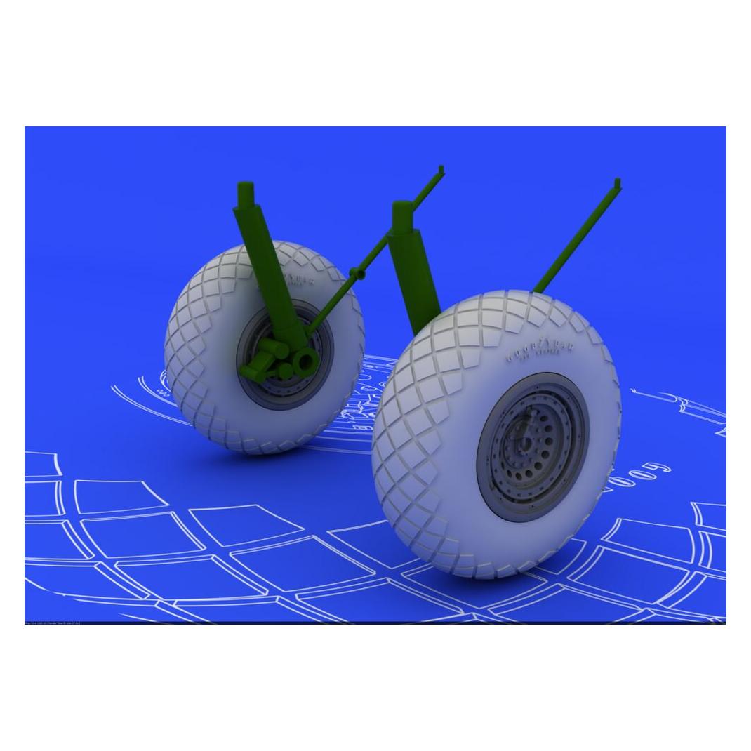 Eduard B-17G wheels (672011)