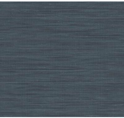 York Wallcoverings Sari Silk Slate Faux Fabric Wallpaper - 324 x 27