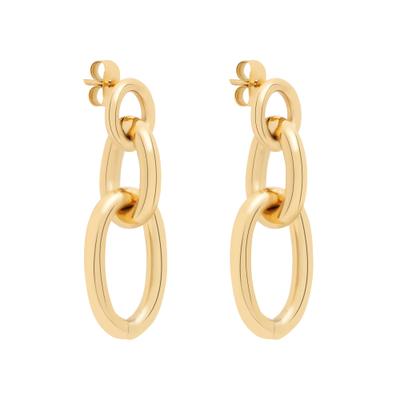 Paar Ohrhänger TAMARIS "Elegant Chunky", gold (gelbgoldfarben), Ohrringe, Damen, Edelstahl