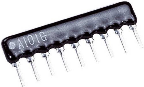 TRU Components 1557373 Widerstandsnetzwerk 22kΩ radial bedrahtet SIP-8+1 0.125W