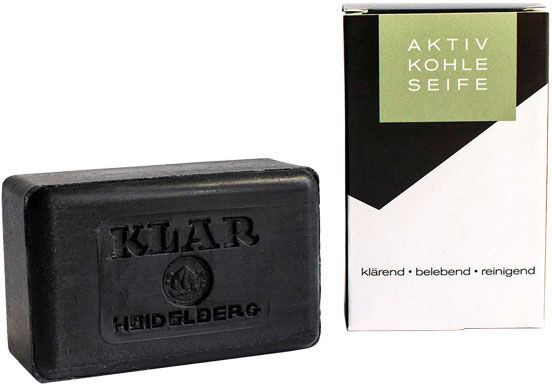 100g KLAR Sapone al carbone attivo