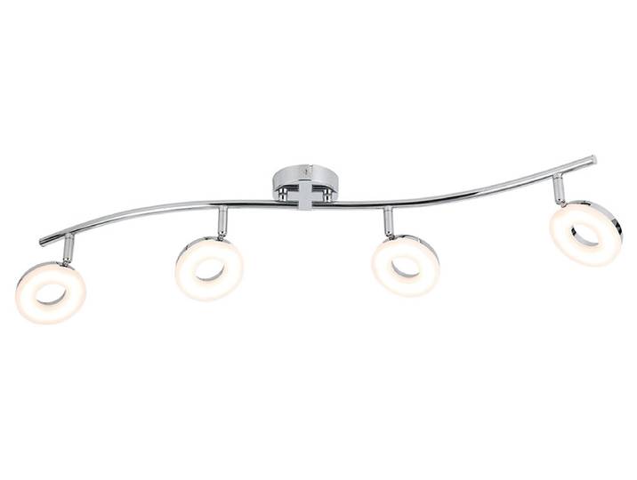 4 Spots LED ROUND 78cm 16W silberfarben
