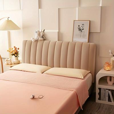 Evergreen Home Goods Luxury Quilted Headboard Cover, Soft Thick Velvet, All Inclusive Bedside Protector, High Grade Plush pink w150 X H70cm