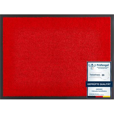 Fußmatte ANDIAMO "Verdi", rot, B:60cm H:6mm L:180cm, Kunstfaser, Teppiche, Fußmatte, Schmutzfangmatte, Eingangsmatte, rutschfest, strapazierfähig