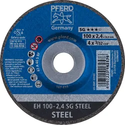 PFERD TOOLS Trennscheibe EH gekröpft Leistungslinie SG STEEL für Stahl - 61339116