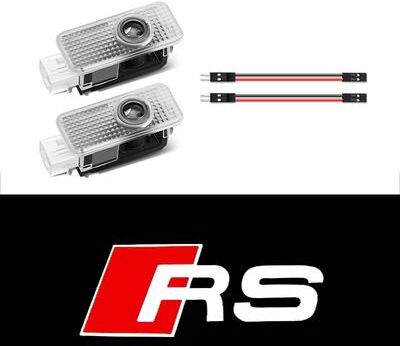 Of Wheels Deals LED Car Door Projector Lights, Welcome Lamps For Audi Sline, Premium Door Light Decoration 2pcs Rs welcome Light