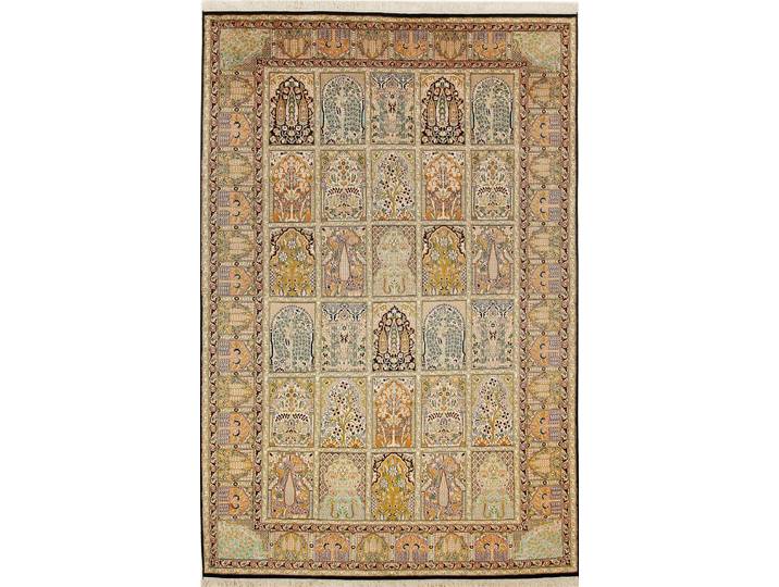 Kaschmir Seide Teppich 184x275 Handgeknüpft Orientteppich Seide