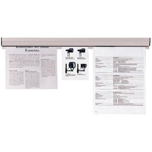 Franken PKS58 Papierklemmschiene 58cm Kunststoff