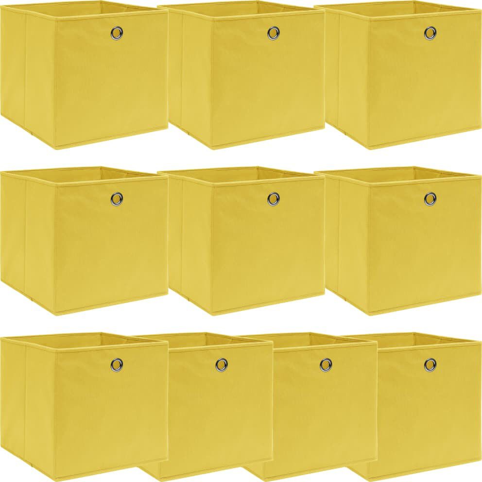 Rebrilliant Fabric Decorative Bin Yellow