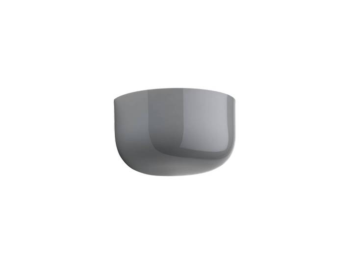 LED-wandlamp buiten Bellhop Wall Up, dimbaar, alu / grijs / zink, Kunststof, Modern, LED wandlamp buiten