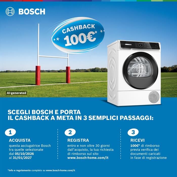 Bosch Asciugatrice Wqn246d0it Asciugatrice 9kg Classe B-bianco