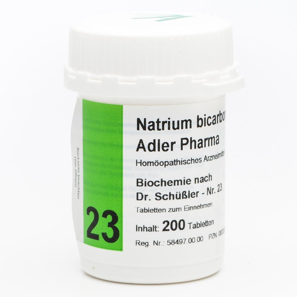 Adler Pharma Produktion und Vertrieb GmbH Biochemie Adler 23 Natrium bicarb.D12 Ad. Tabletten 00833533
