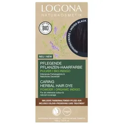 Logona Haarfarbe Pulver Indigo Schwarz