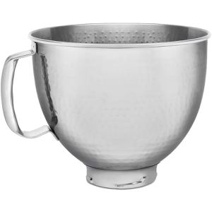 KitchenAid KitchenAid Küchenmaschinen-Zubehör 5KSM5SSBHM, hammered, Rührschüssel aus Edelstahl für  4,3 L, 4,7 L & 4,8 L