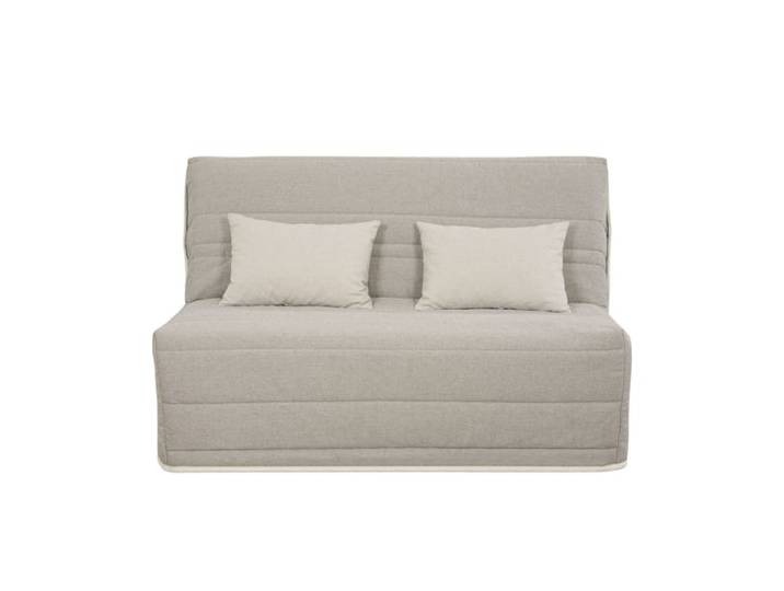Banquette bz convertible 2 places tissu beige