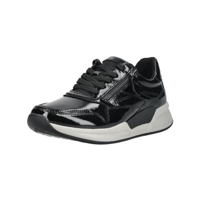 Sneaker GABOR "Gabor Sneaker Nappaleder", Damen, Gr. 41, schwarz, Nappaleder, Schuhe Sneaker