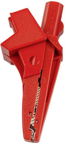 HT Instruments 5004-IECR Bananenstecker 1003150 Bananenbuchse, Buchse 4 mm, Steckanschluss 4 mm, Krokodilklemme CAT III 1000V Rot