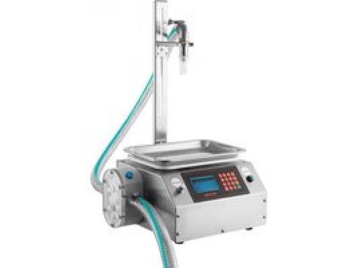 VEVOR Machine de Remplissage de Liquide 20-5000 g, Remplisseuse Automatique pour Miel, Sirop de Poire et Pâte de Sésame, en Inox, Pesage Numérique, Support Réglable en Hauteur, Mémoire de Préréglages
