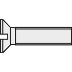 TOOLCRAFT 839945 Senkschrauben M2 16 mm Schlitz DIN 963 Kunststoff, Polyamid 10 St.