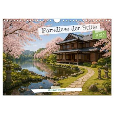 Paradiese der Stille - Orte zum Träumen (Wandkalender 2027 DIN A4 quer), CALVENDO Monatskalender