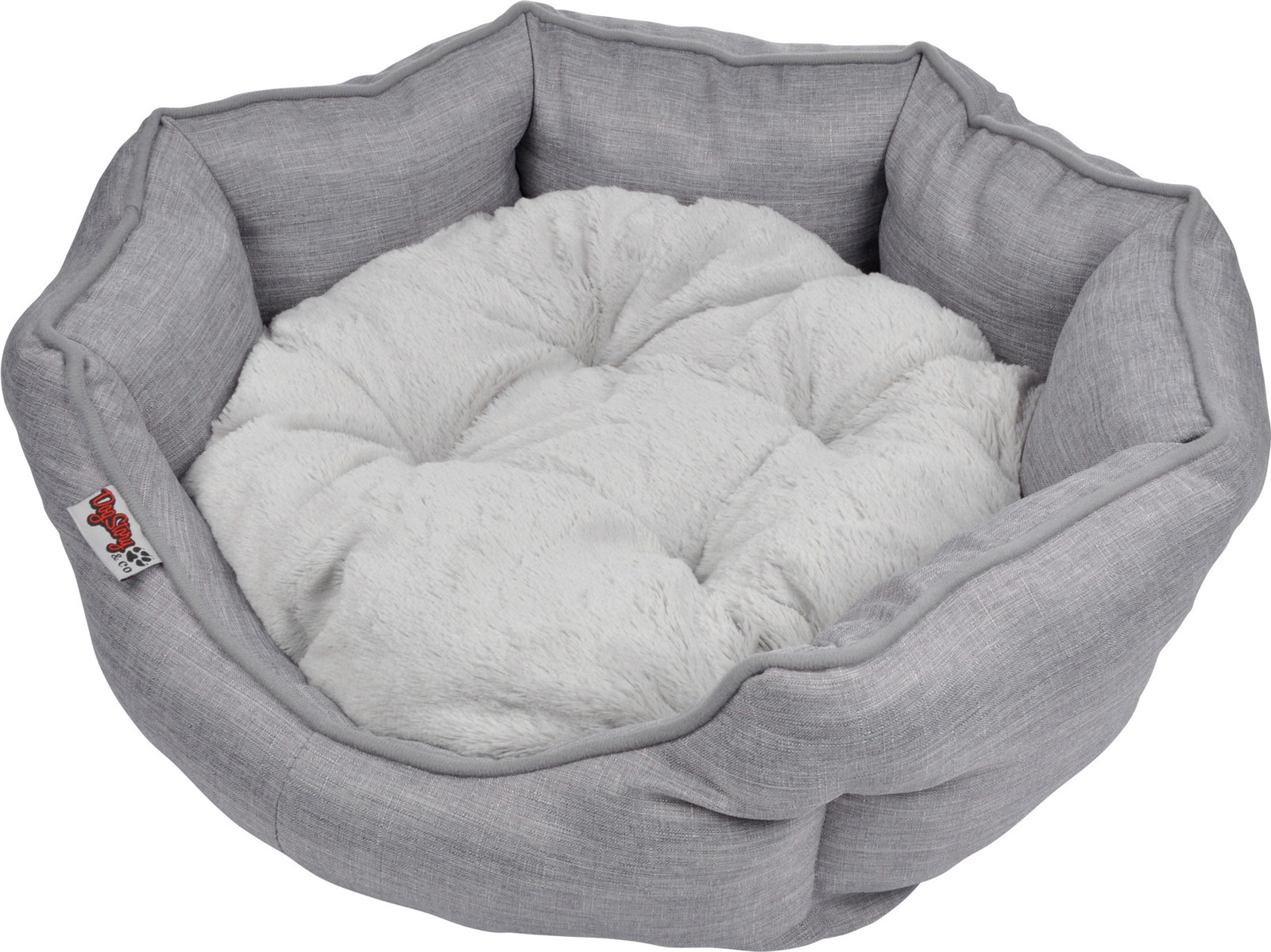 Dynamic24 Hondenmand met kussen voor honden en katten, 60 cm