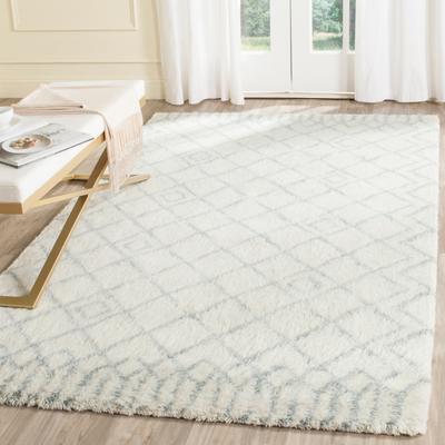 SAFAVIEH Handmade Casablanca Shag Santina Tribal Wool Rug
