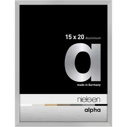 Nielsen Bilderrahmen Alpha Aluminium Silber Matt / Normalglas / Floatglas / 15 x...