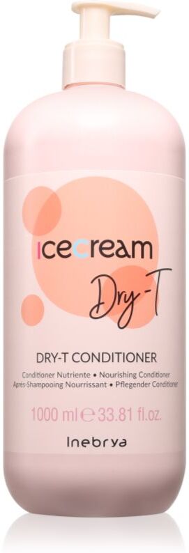 Inebrya Ice Cream Dry-T Conditioner après-shampoing revitalisant pour cheveux secs et abîmés 1000 ml