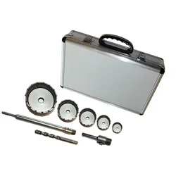 Vago-Tools Lochbohrer Bohrkronen SDS Plus 30-110mm 8 tlg. Set